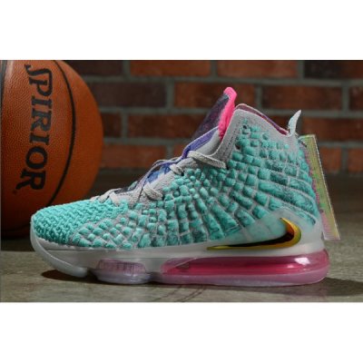 Nike Bayan Lebron 17 Lake Mavi / Pembe / Mor Basketbol Ayakkabısı Türkiye - MPPTQXQL